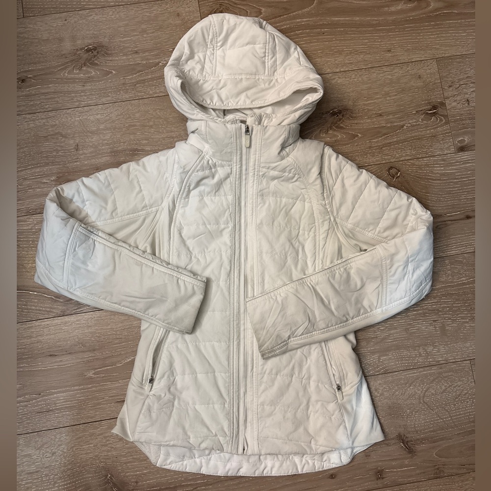 Lululemon Another Mime Women's White Quilted Jacket